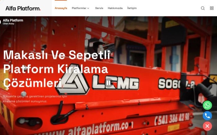 Alfa Platform — kurduğumuz canlı kurumsal site